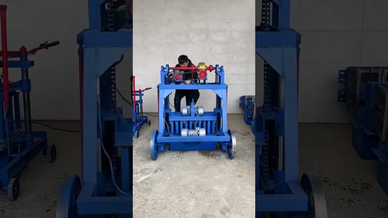 The new mobile cement brick making machine can make bricks anytime and anywhere