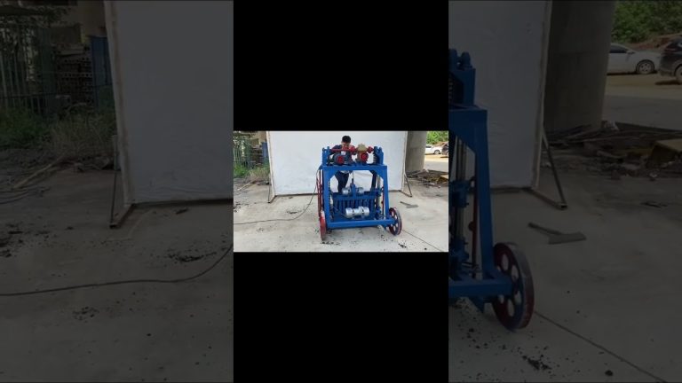 Small mobile to small fixed brick making machine