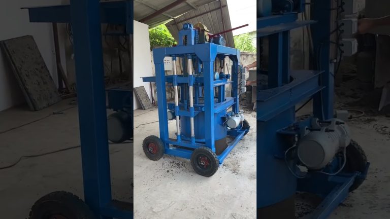 Direct push mobile brick making machine