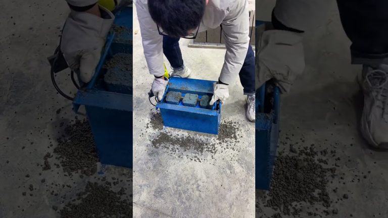 Mobile no-fire cement brick machine to make 19 hollow bricks