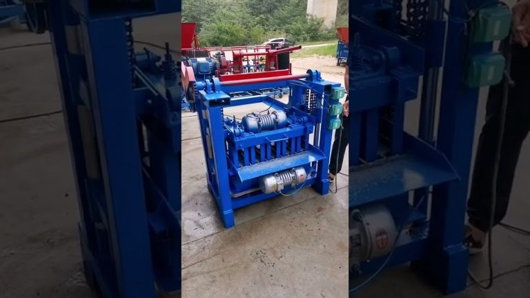 Self-lifting mobile no-fire cement brick machine